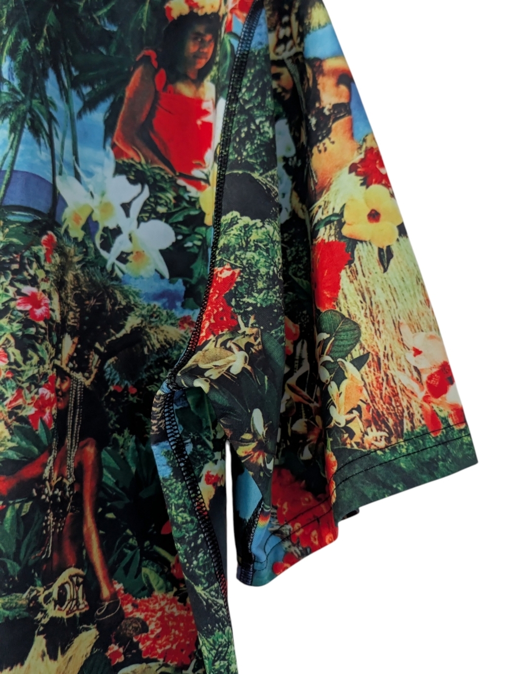Burton Maui Wowie AOP Hawaiian Lightweight Short Sleeve Poly Spandex Top - Picture 9 of 13